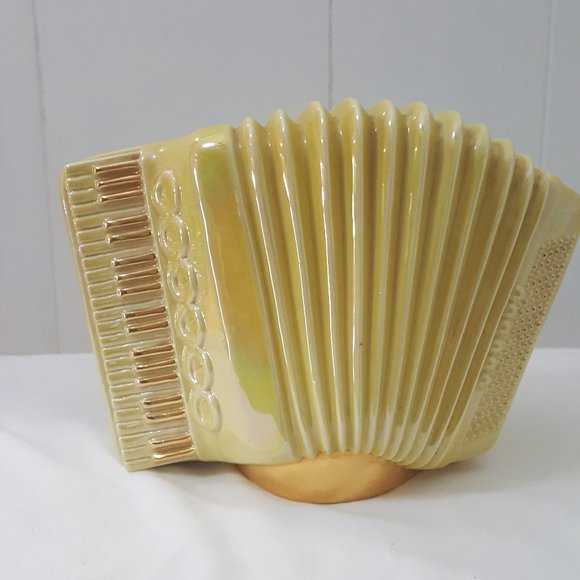 Antique Mid Century Accordion TV Lamp-